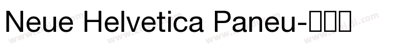 Neue Helvetica Paneu字体转换